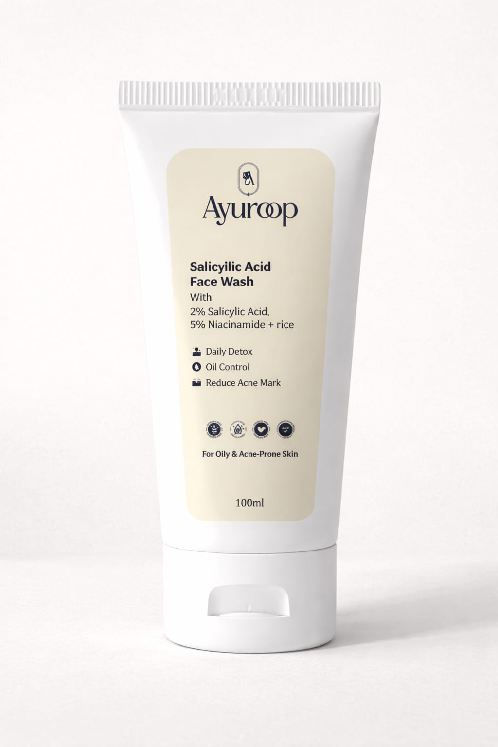 Ayuroop 2% Salicylic Acid Face Wash – Oil Control & Acne Care | 100ml